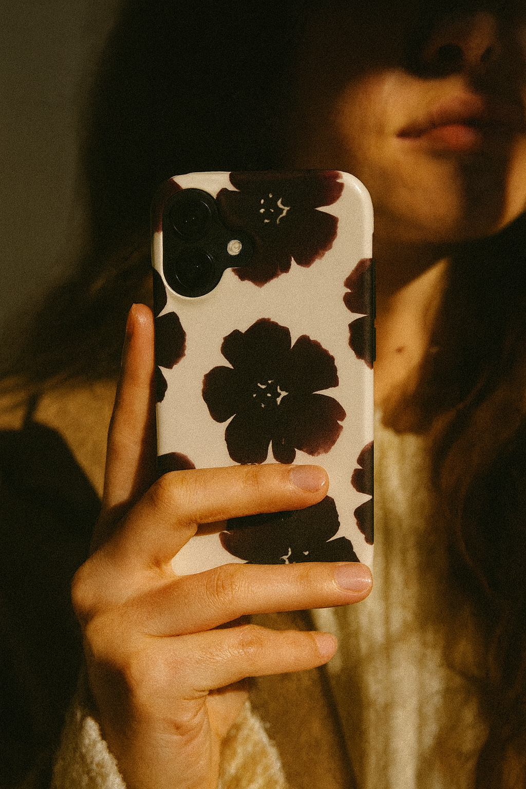 Black Dahlia | Dark Floral MagSafe iPhone Case
