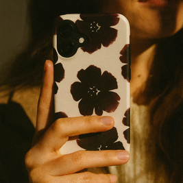 Black Dahlia | Dark Floral MagSafe iPhone Case