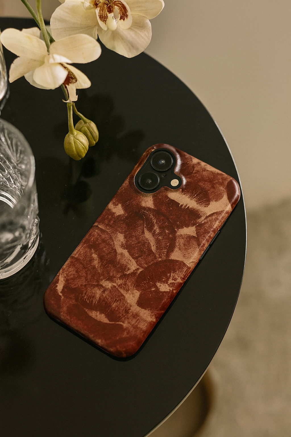 Velvet Kiss |  Lipstick Print MagSafe iPhone Case