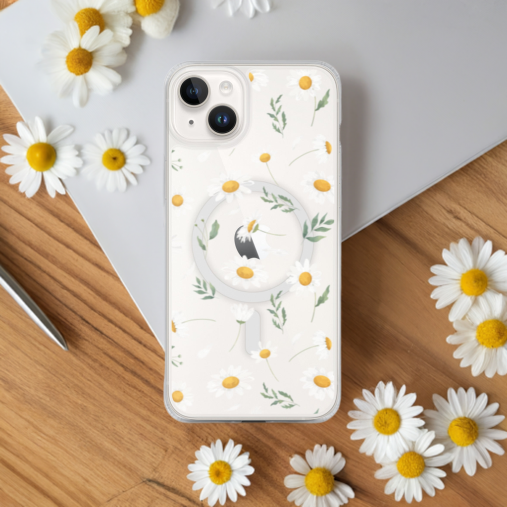 Daisy Delight MagSafe Clear iPhone Case