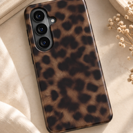 Ombra | Brown Leopard Print Magnetic Samsung Galaxy Case