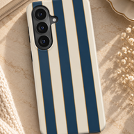 Regatta | Petrol & Cream Striped Magnetic Samsung Galaxy Case