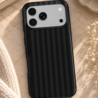 Room 13 | Black Tonal Pinstripe MagSafe iPhone Case