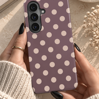 Boudoir | Mauve & Ivory Polka Dot Magnetic Samsung Galaxy Case