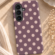 Boudoir | Mauve & Ivory Polka Dot Magnetic Samsung Galaxy Case