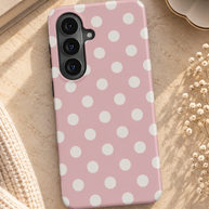 Powder Room | Blush Polka Dot Magnetic Samsung Galaxy Case