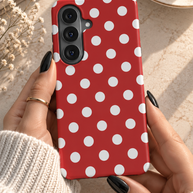 Soda Pop | Red & Ivory Polka Dot Magnetic Samsung Galaxy Case