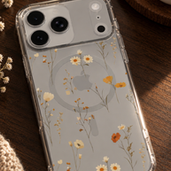 Pressed Days | Wildflower MagSafe Clear iPhone Case
