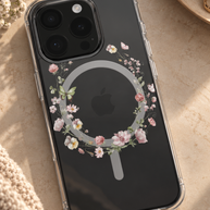 Butterfly Effect | Floral Butterfly MagSafe Clear iPhone Case