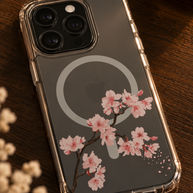 Petal Drift | Cherry Blossom MagSafe Clear iPhone Case