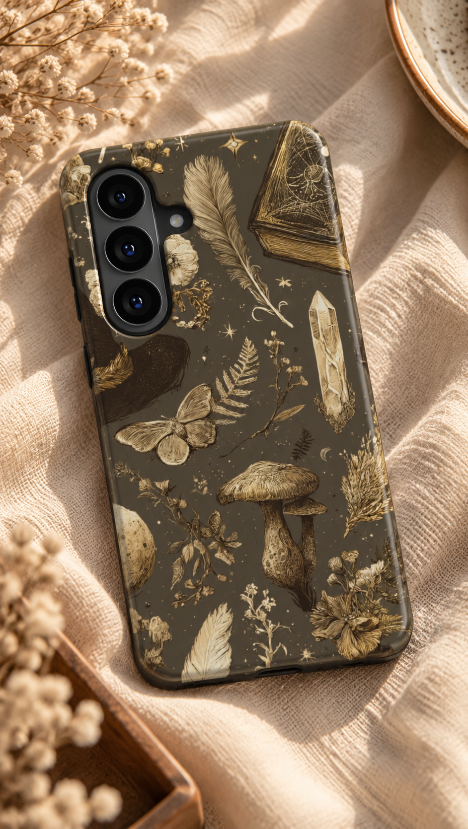 Grimoire | Witchy Botanical Magnetic Samsung Galaxy Case