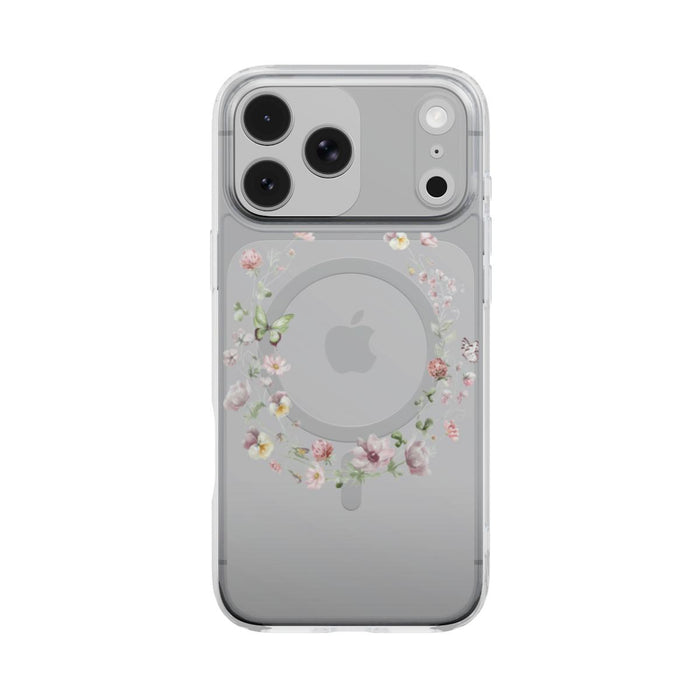 Butterfly Effect | Floral Butterfly MagSafe Clear iPhone Case