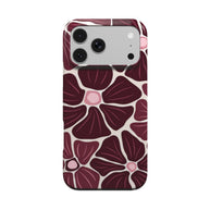 Anemone | Dark Cherry Retro Floral MagSafe iPhone Case