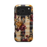 Autumn Grace | Floral Plaid MagSafe iPhone Case