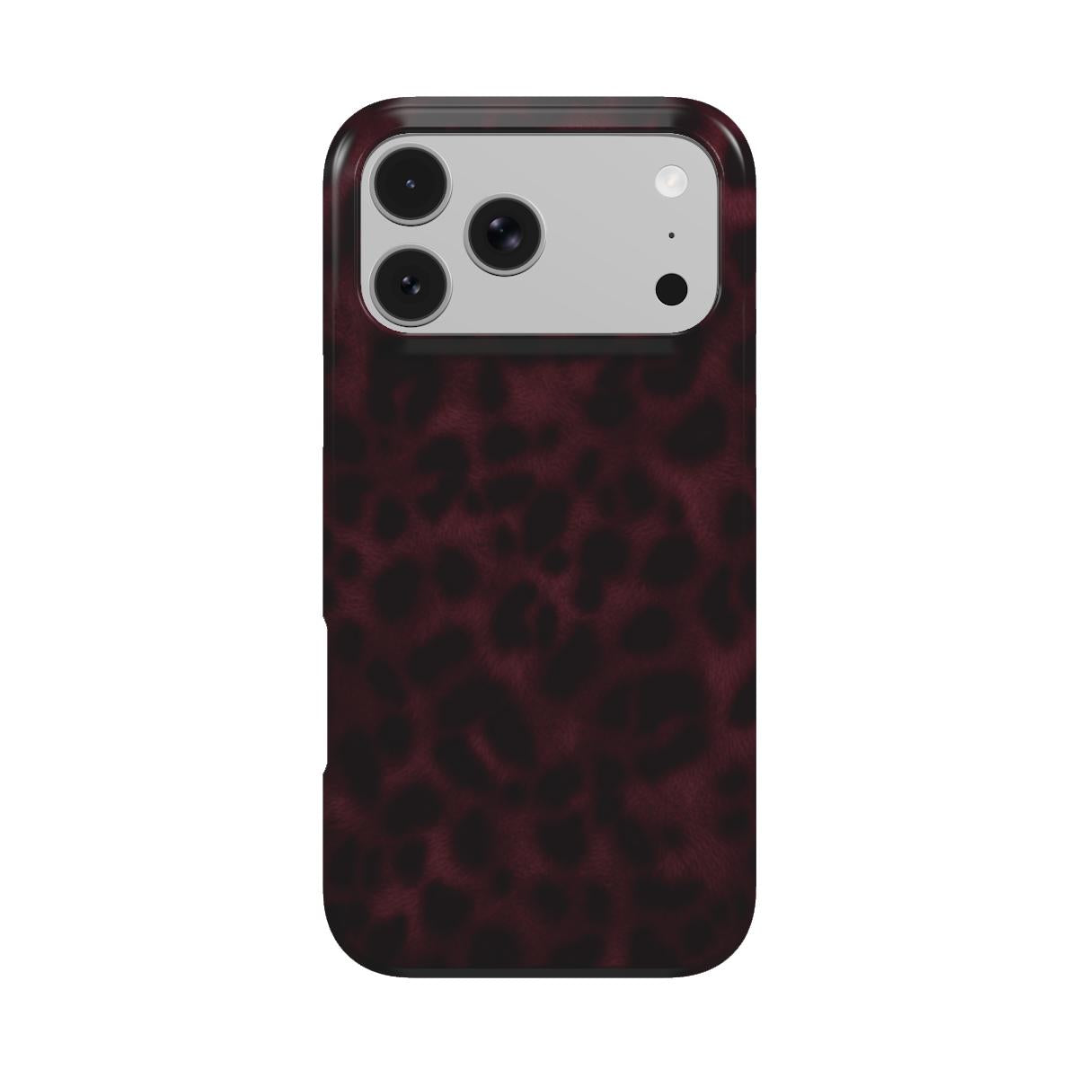 Bad Habit | Dark Burgundy Leopard Print MagSafe iPhone Case