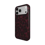 Bad Habit | Dark Burgundy Leopard Print MagSafe iPhone Case