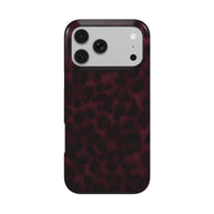 Bad Habit | Dark Burgundy Leopard Print MagSafe iPhone Case