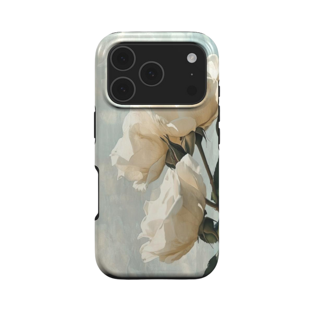 Ivory Bloom |  White Rose MagSafe iPhone Case
