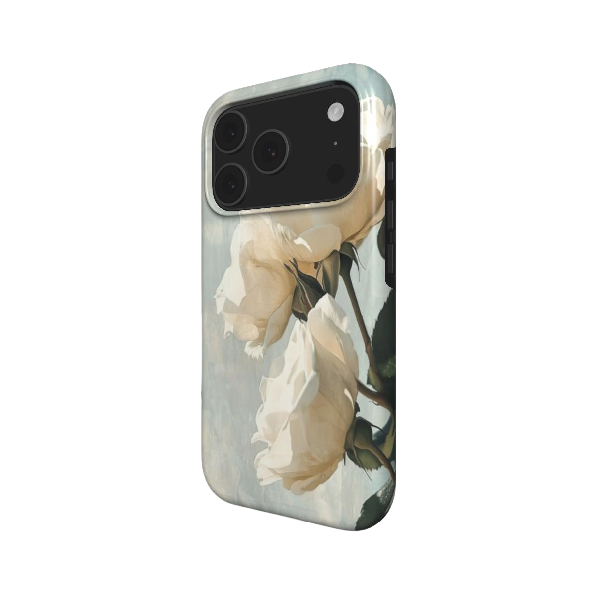 Ivory Bloom |  White Rose MagSafe iPhone Case
