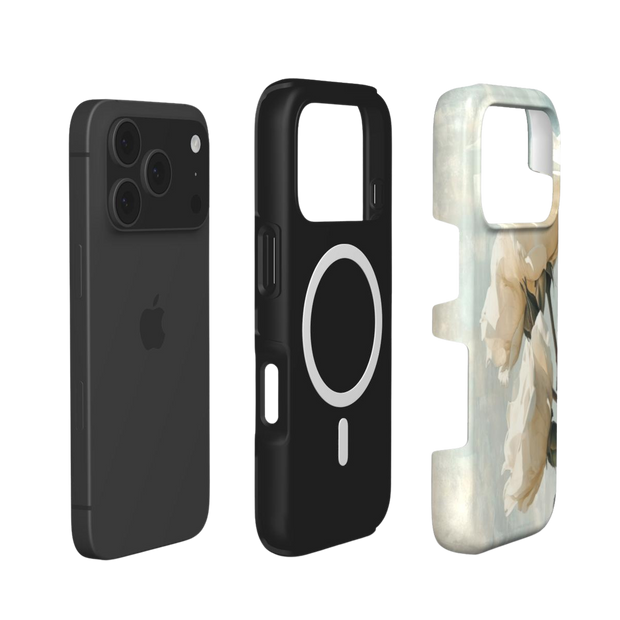 Ivory Bloom |  White Rose MagSafe iPhone Case