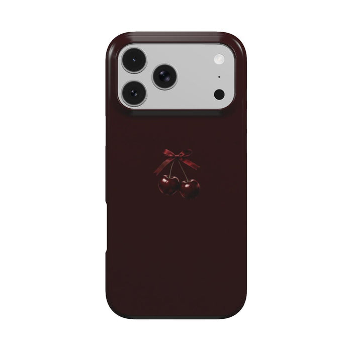 Bittersweet | Dark Cherry Bow MagSafe iPhone Case
