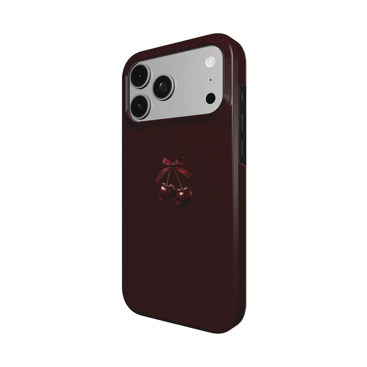 Bittersweet | Dark Cherry Bow MagSafe iPhone Case