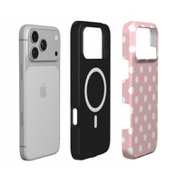 Powder Room | Blush Cream Polka Dot MagSafe iPhone Case
