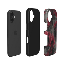 Crimson Eclipse | Dark Red Floral iPhone & Samsung Case