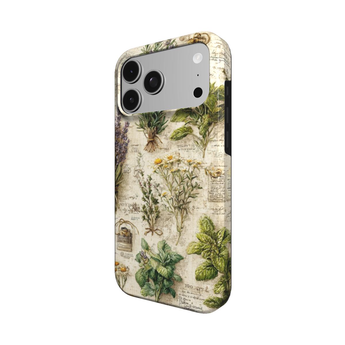 Herbaria | Funda para iPhone MagSafe con ilustración botánica vintage