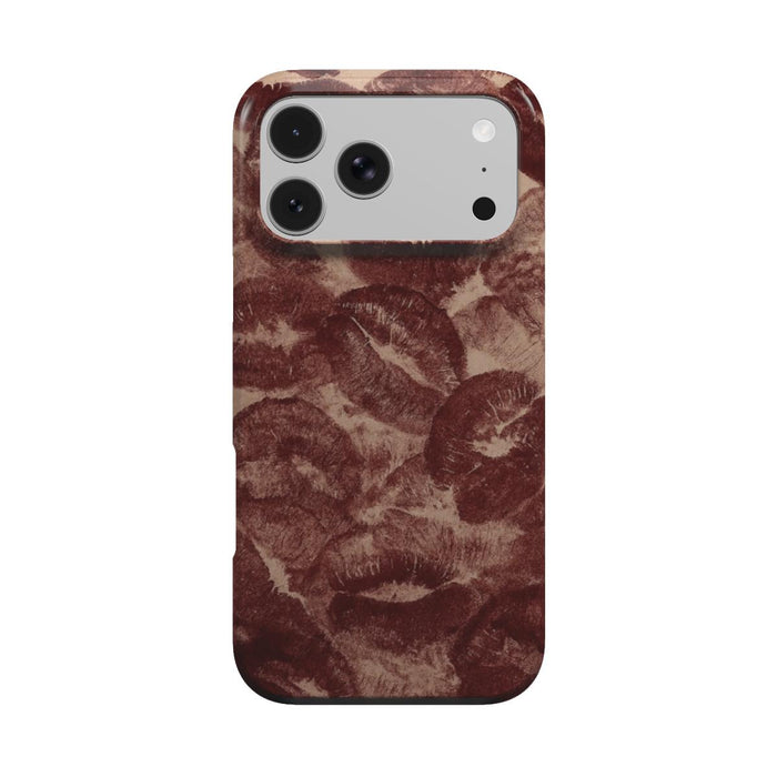 Velvet Kiss |  Lipstick Print MagSafe iPhone Case
