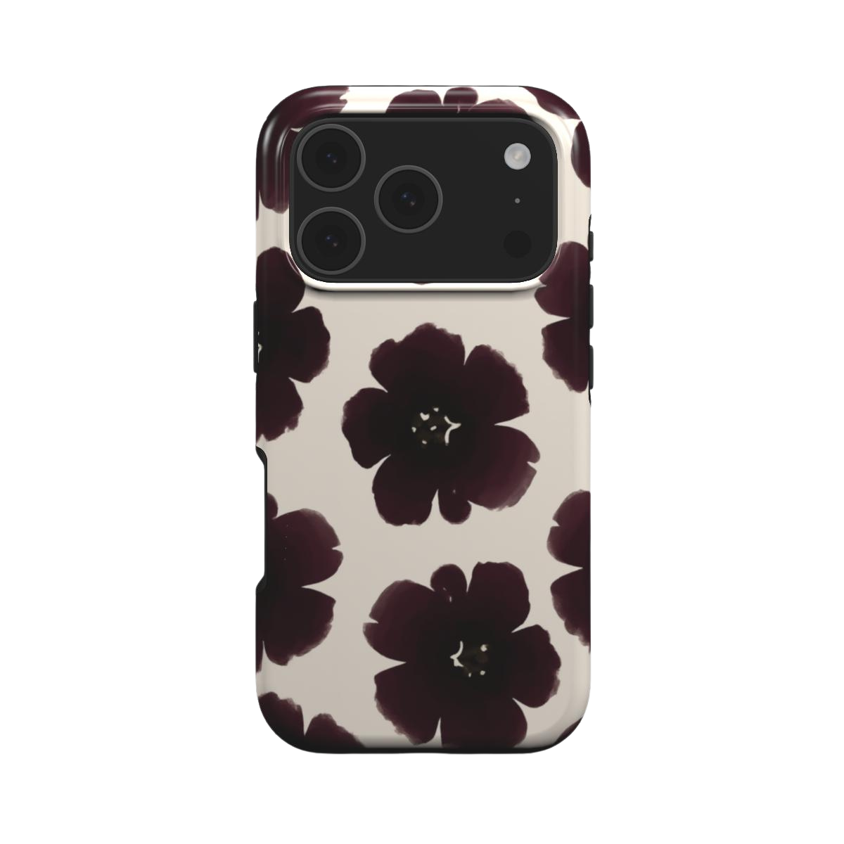 Black Dahlia | Dark Floral MagSafe iPhone Case