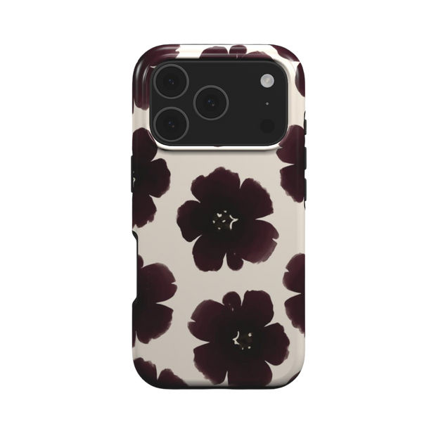 Black Dahlia | Dark Floral MagSafe iPhone Case