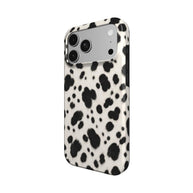 Front Row | Schwarz-weißes Dalmatiner-Print MagSafe iPhone Case