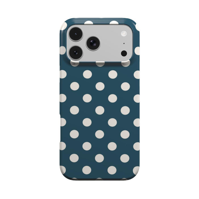 Matinée | Petrol Cream Polka Dot MagSafe iPhone Case