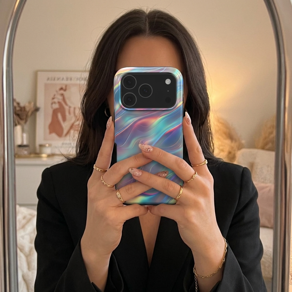 Aurora | Funda Holográfica Iridiscente para iPhone con MagSafe