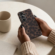 Ombra | Brown Leopard Print Magnetic Samsung Galaxy Case