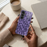 Wildcat | Purple Leopard Print Magnetic Samsung Galaxy Case