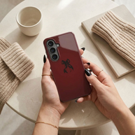 Coquette | Burgundy Bow Magnetic Samsung Galaxy Case