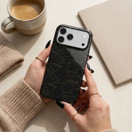 Widow’s Lace | Black Gothic Lace MagSafe iPhone Case