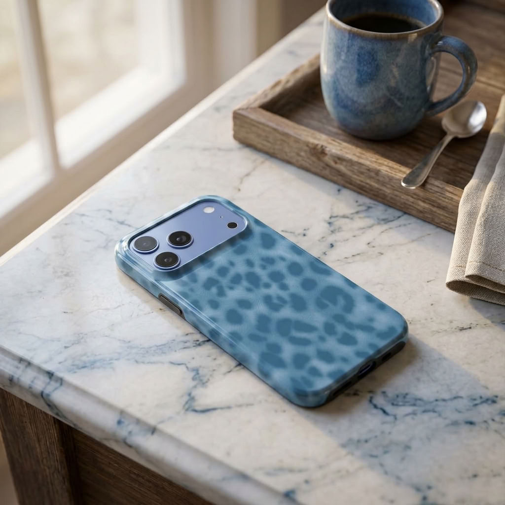 Icebreaker | Icy Blue Leopard MagSafe iPhone Case