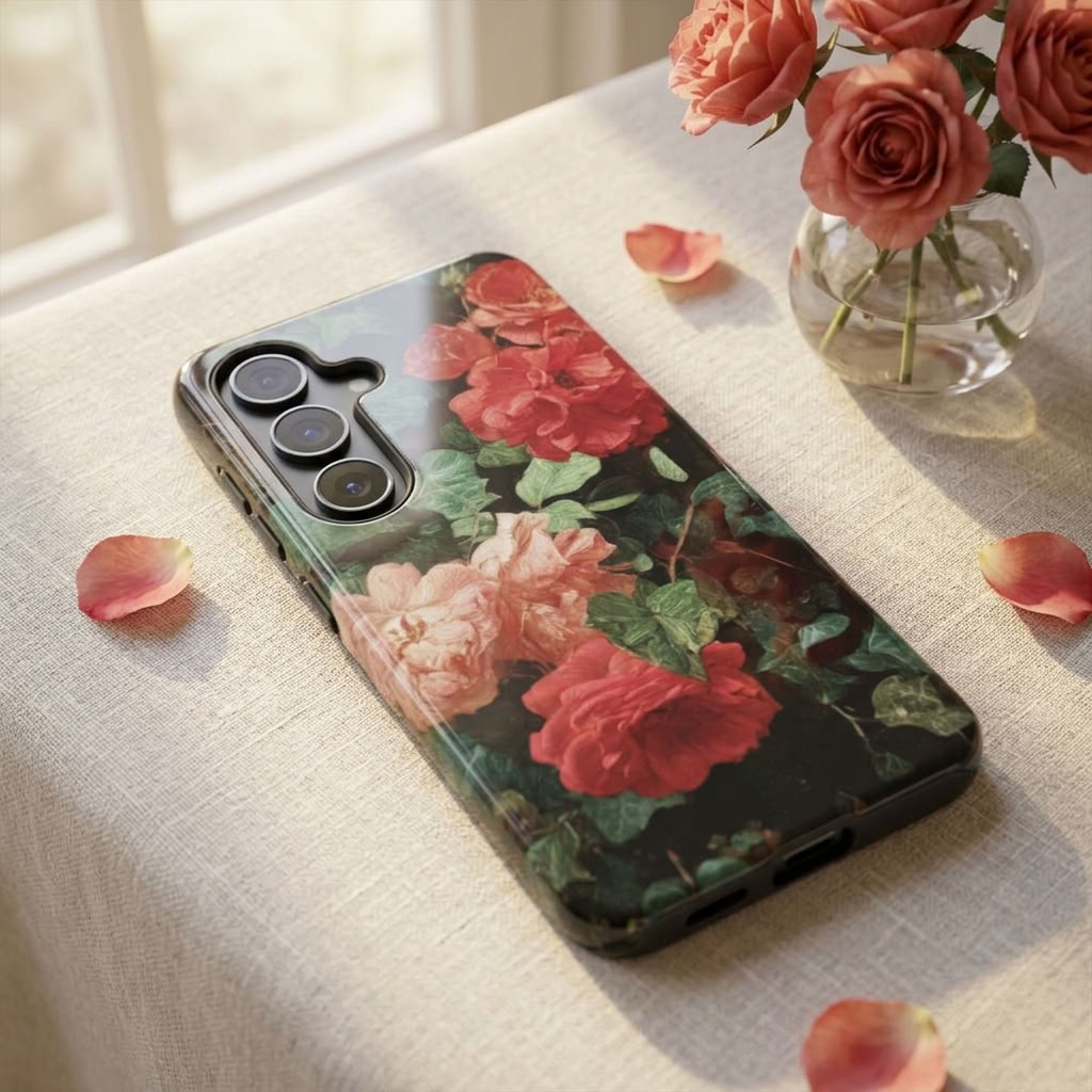 Velvet Roses | Vintage Rose Magnetic Samsung Galaxy Case