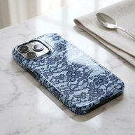 Laced in Blue | Blue Lace MagSafe iPhone Case