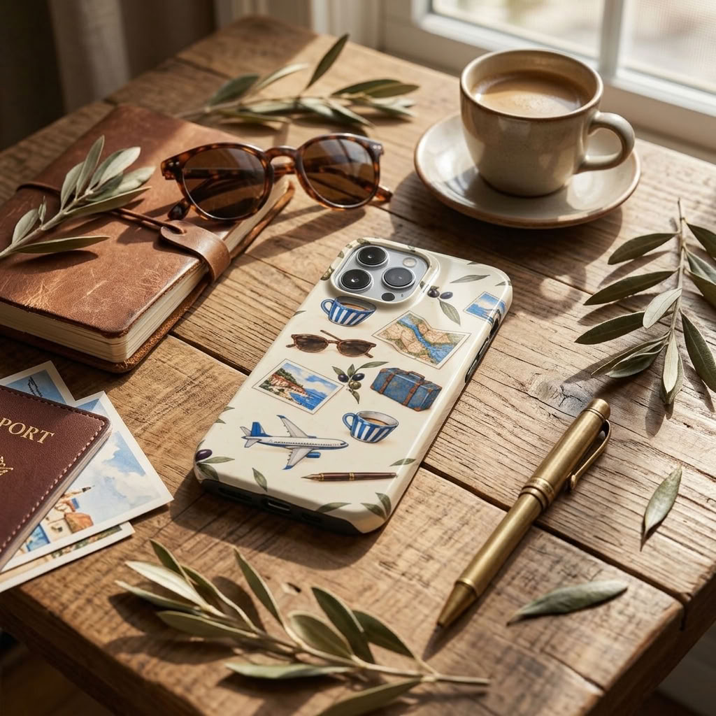 The Wanderer | Travel Collage MagSafe iPhone Case