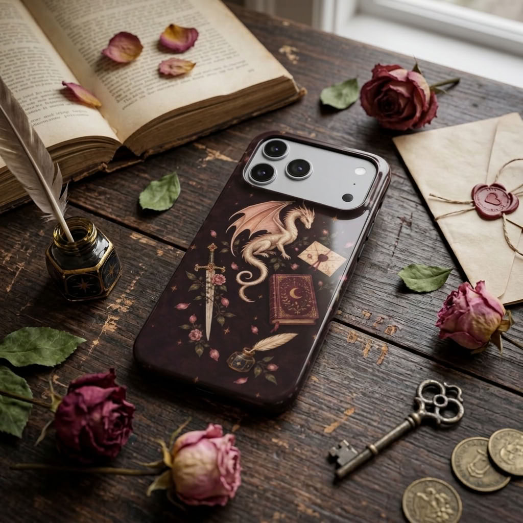 The Romantasy Reader | Dark Fantasy Bookish MagSafe iPhone Case