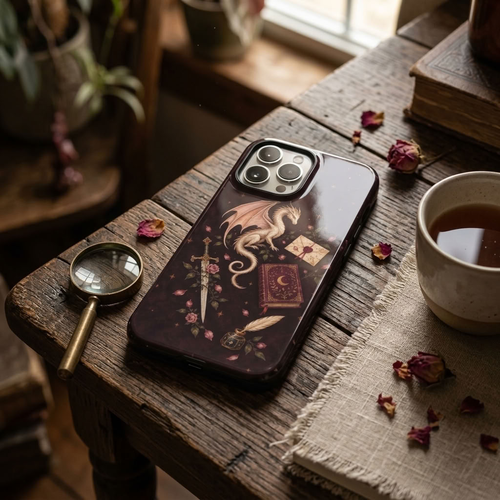 The Romantasy Reader | Dark Fantasy Bookish MagSafe iPhone Case