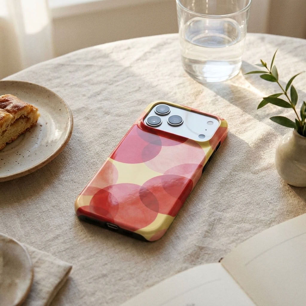 Sunset Pop | Retro Circle MagSafe iPhone Case