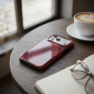 Rouge Knit | Burgundy Tonal Argyle MagSafe iPhone Case