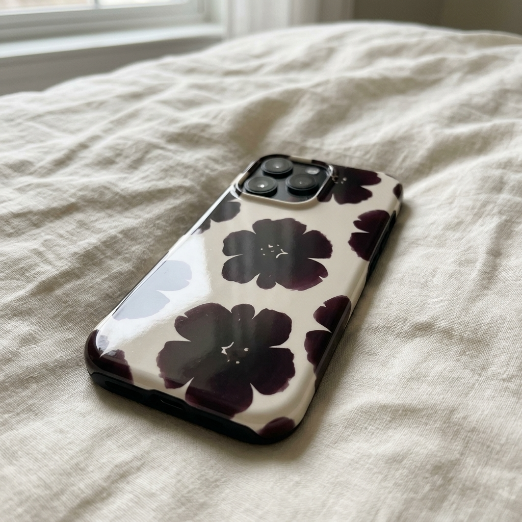 Black Dahlia | Dark Floral MagSafe iPhone Case