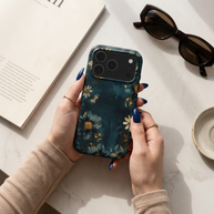 Forgotten Letters | Dark Teal Vintage Floral MagSafe iPhone Case
