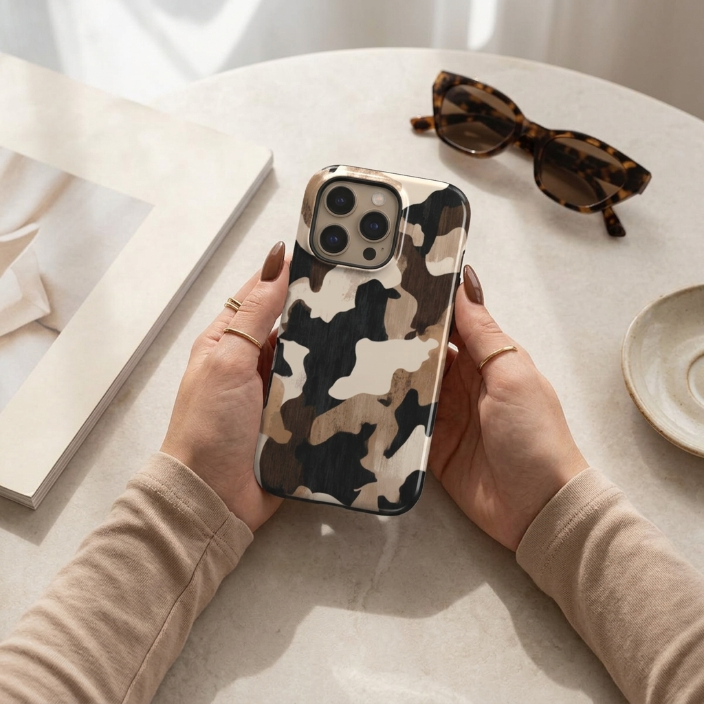 Desert Camo | Brown Earth Tone Camouflage MagSafe iPhone Case